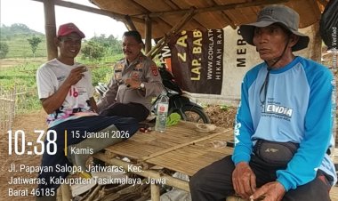 Kapolsek Salopa Laksanakan Cooling System dan Sambang Petani Jagung di Jatiwaras