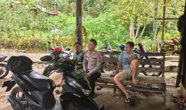 Unit Bhinmas Polsek Pancatengah laksanakan Patroli Dialogis guna meciptakan situasi Kamtibmas Yang aman*