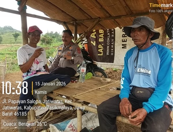 Kapolsek Salopa Laksanakan Cooling System dan Sambang Petani Jagung di Jatiwaras